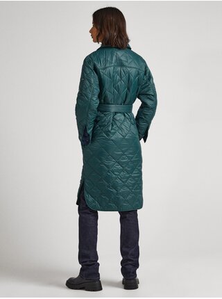 Petrolejový dámský prošívaný kabát Pepe Jeans Nash