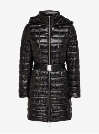 Černý dámský prošívaný zimní kabát ONLY Scarlett