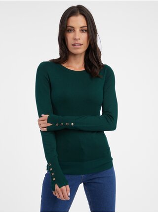 Tmavě zelený dámský svetr ORSAY
