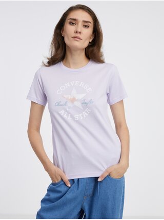 Světle fialové dámské tričko Converse 