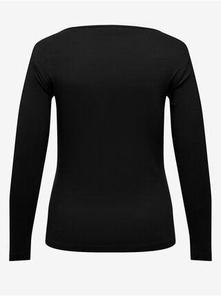 Čierne dámske tričko s dlhým rukávom ONLY CARMAKOMA New Kira