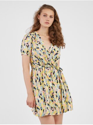 Letné a plážové šaty pre ženy VILA - žltá, svetlozelená, čierna