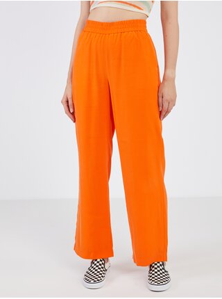 Oranžové dámské široké kalhoty VERO MODA Carmen
