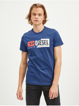 Tmavomodré pánske tričko Diesel