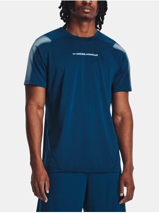 Tmavě modré sportovní tričko Under Armour UA HG Armour Nov Fitted SS