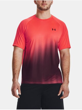 Červené pánske športové tričko Under Armour Tech Fade