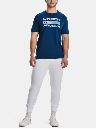 Modré pánské sportovní tričko Under Armour Wordmark