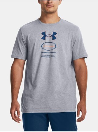Svetlosivé pánske športové tričko Under Armour Branded