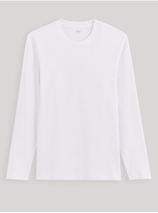 Biele pánske basic tričko Celio