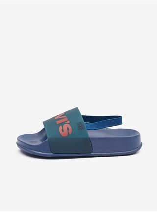 Tmavě modré klučičí sandály Levi's® Pool Translucent Mini