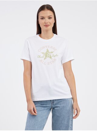 Bílé dámské tričko Converse Chuck Taylor Floral