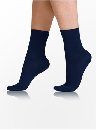 Tmavě modré dámské ponožky Bellinda COTTON COMFORT SOCKS   