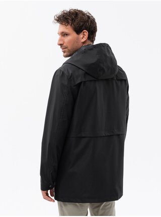 Čierna pánska bunda Ombre Clothing
