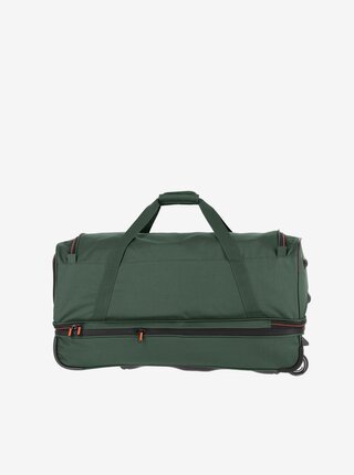Tmavě zelená cestovní taška Travelite Basics Wheeled duffle L  