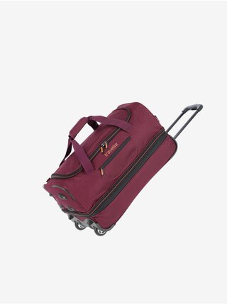 Vínová cestovní taška Travelite Basics Wheeled duffle S  