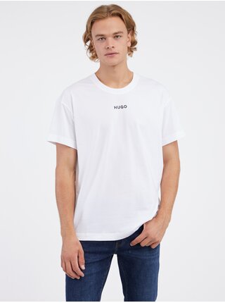 Bílé pánské tričko HUGO