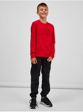 Červené chlapčenské tričko s dlhým rukávom SAM 73 Celdor