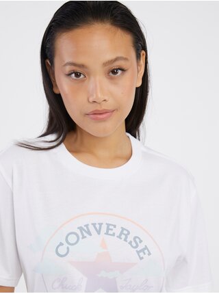 Biele dámske tričko Converse