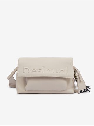 Béžová dámská crossbody kabelka Desigual Half Logo Venecia 2.0