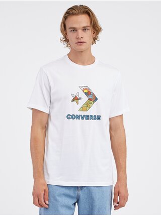 Biele pánske tričko Converse Star Chevron