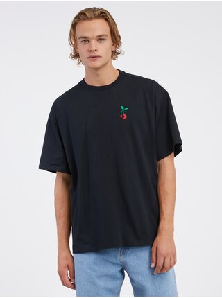 Čierne pánske tričko Converse Star Chevron Cherry