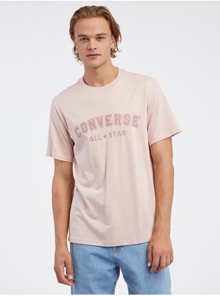 Světle růžové unisex tričko Converse Go-To All Star 
