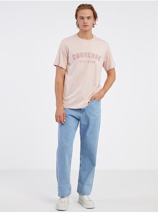 Světle růžové unisex tričko Converse Go-To All Star 