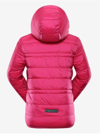Růžová dětská oboustranná zimní bunda ALPINE PRO EROMO    
