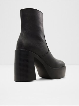 Černé dámské kožené zimní boty ALDO Myrelle   