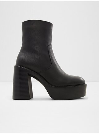 Čierne dámske kožené zimné topánky ALDO Myrelle