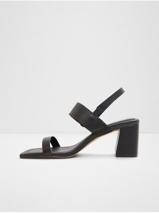 Čierne dámske kožené sandále Aldo Fidles