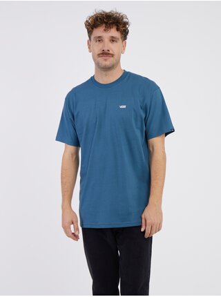 Modré pánske tričko VANS Mn Left Chest Logo Tee