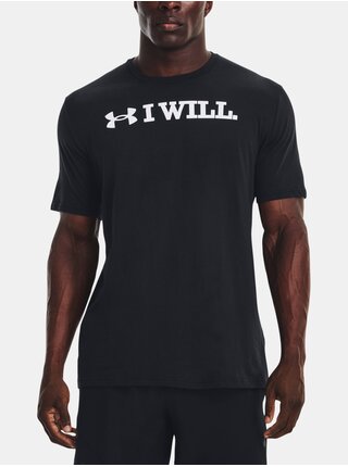 Čierne pánske tričko s potlačou Under Armour UA I WLL SS
