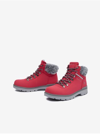 Červené dámské zimní kotníkové boty SAM 73 Carina