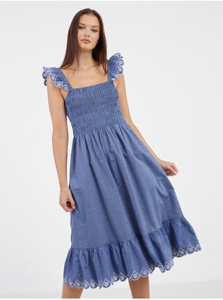 Modré dámské šaty VILA Milly