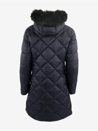 Tmavo modrý dámsky zimný prešívaný kabát ALPINE PRE PEWASA
