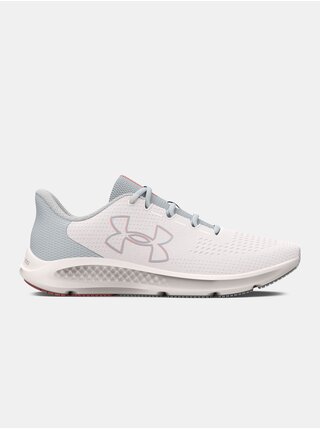 Šedo-biele dámske bežecké tenisky Under Armour Pursuit 3
