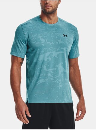 Modré pánske športové tričko Under Armour Vent Jacquard