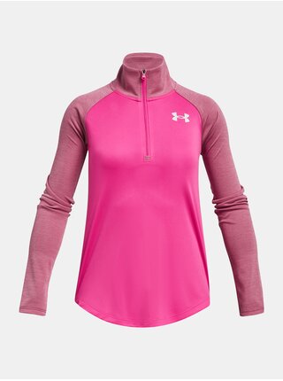 Růžové holčičí sportovní tričko Under Armour Tech 