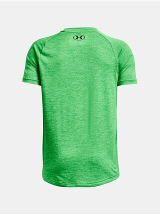 Zelené klučičí žíhané sportovní tričko Under Armour Tech 2.0