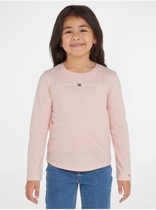 Ružové dievčenské tričko Tommy Hilfiger