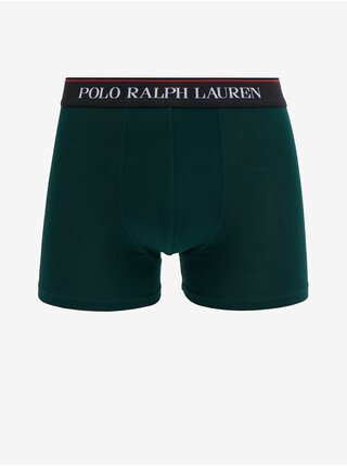 Sada tří pánských boxerek v černé, červené a zelené barvě Ralph Lauren