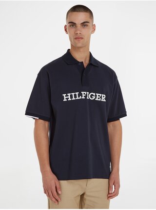 Tmavě modré pánské polo tričko Tommy Hilfiger 