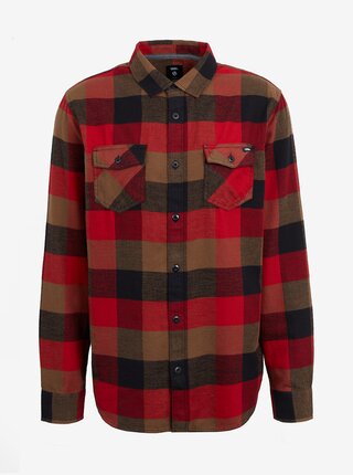Černo-červená pánská kostkovaná košile VANS 
