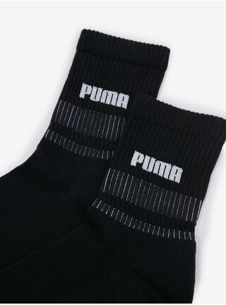 Súprava dvoch párov ponožiek v čiernej farbe Puma New Heritage