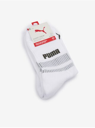 Súprava dvoch párov ponožiek v bielej farbe Puma New Heritage