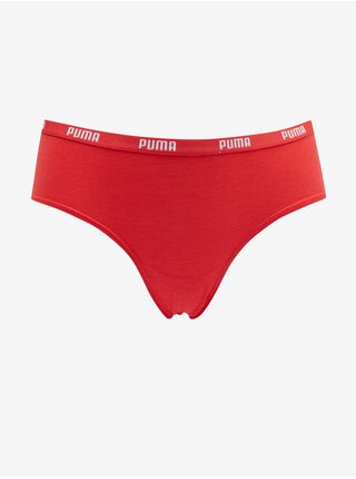 Súprava dvoch dámskych nohavičiek v červenej farbe Puma