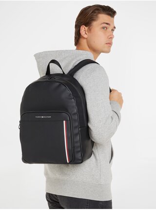 Černý pánský batoh Tommy Hilfiger Pique Backpack
