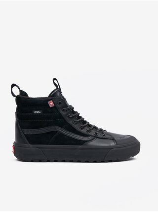Černé pánské kotníkové kožené tenisky VANS UA SK8-Hi Mte-2