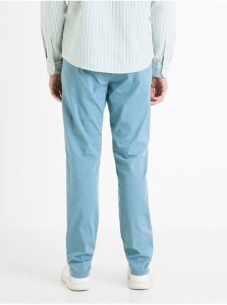 Světle modré pánské chino kalhoty Celio Tocharles  